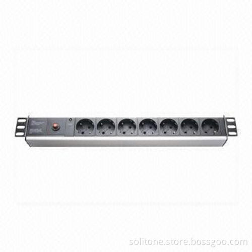 Germany Plug Socket 7-Way 16A PDU